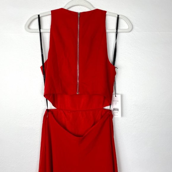 NWT Ali & Jay Bohemian Rhapsody Sleeveless Maxi Dress Gown Red XS - Picture 6 of 9